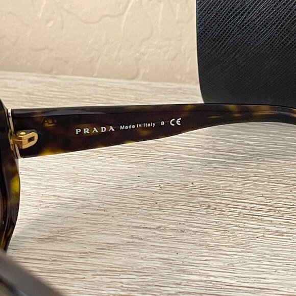 Prada Sunglasses Brown Tortoise SPR31N with Case - Picture 7 of 9